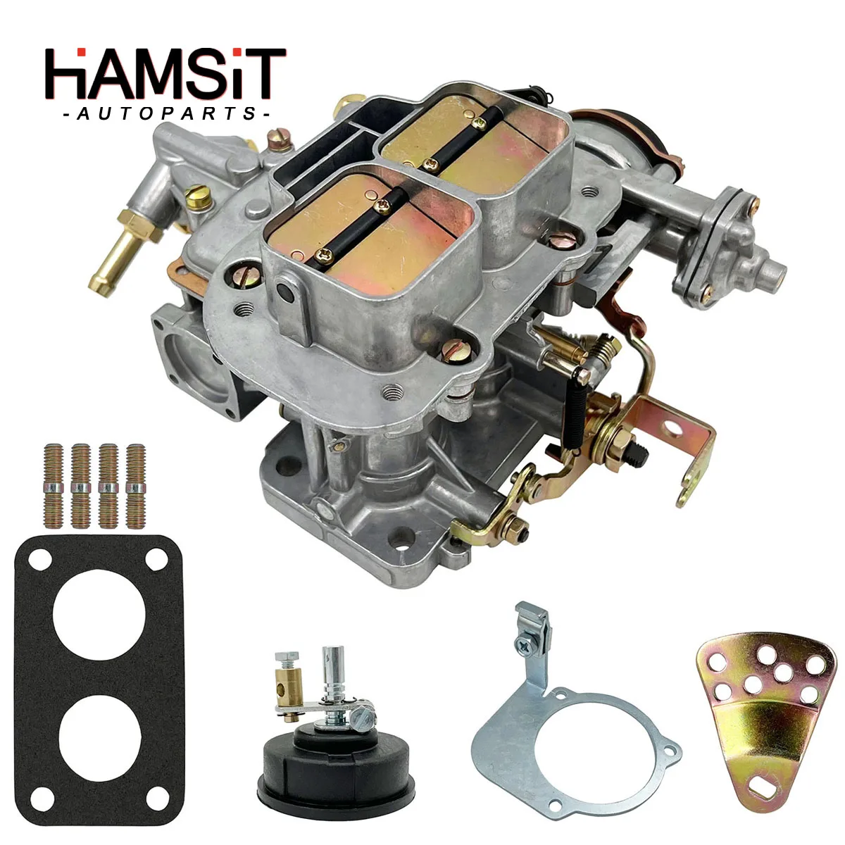 Hamsit Aluminum Progressive Carburetor For Weber 32/36 DGV DGEV DGAV 1963-80 MG Mazda B2200 Nissan Pickup 20R 22R