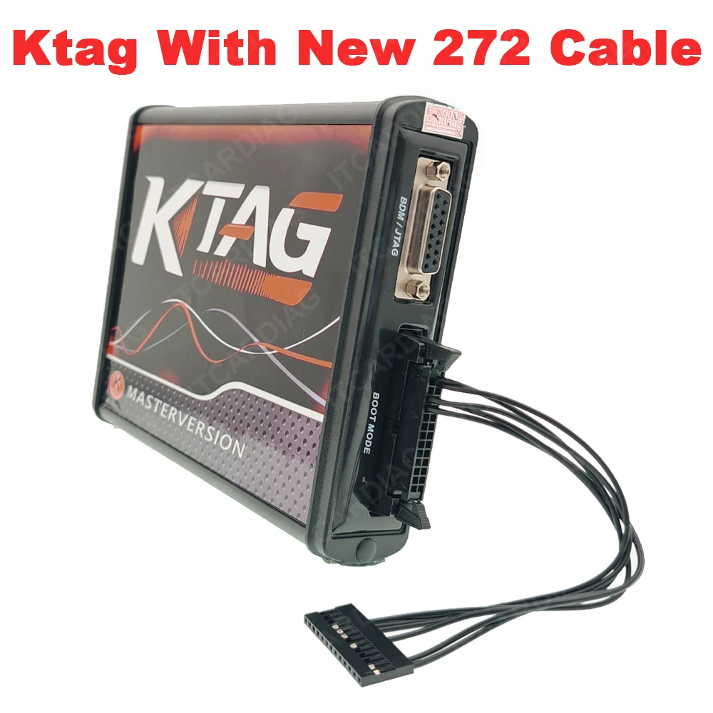 KTAG V7.020 V2.25 Czerwony programator PCB ECU Nieograniczone narzędzie do strojenia OBD2 z nowym Ktag 272 ECU Dedykowana skrzynka narzędziowa do