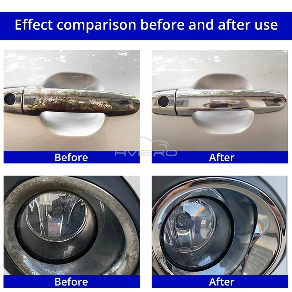 Auto Wash Anti Corrosives Cleaning Automobile Removal Rust Converter Car Maintenances Removes Tire Surfaces Restorer Spray 60ML
