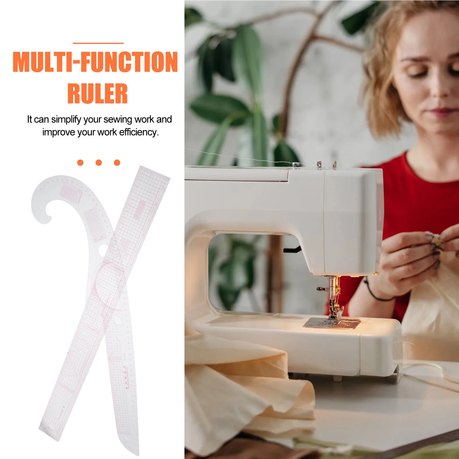 

3pcs Tailor Craft Tools Plastic Sewing Ruler Set For Garment Making Pattern Cutting Diy Quilting Ruler Handicraft Sewing