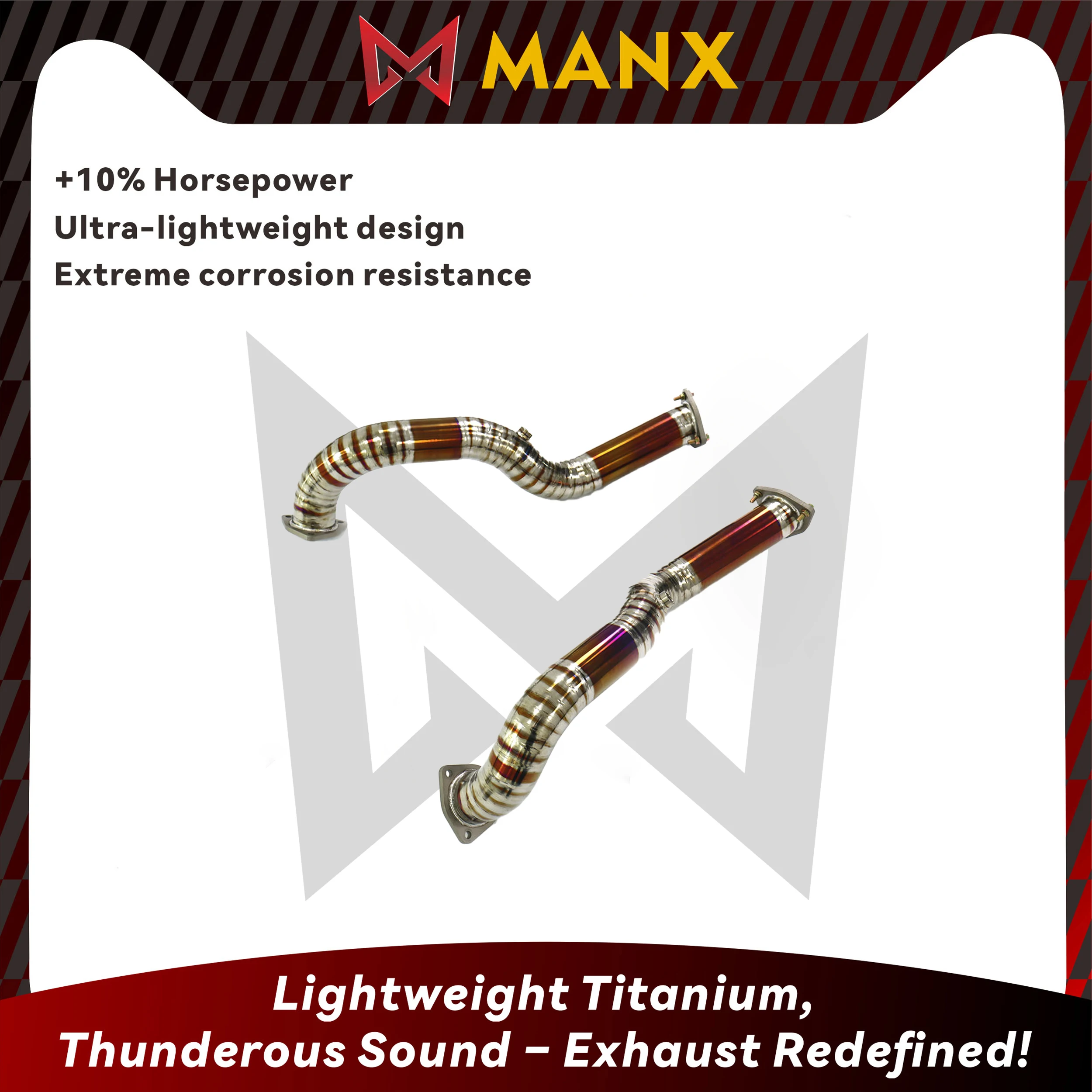 

MANX Downpipe For Porsche 718 GT4 RS 4.0L High Performance Exhaust Pipe Accesorios Para Auto