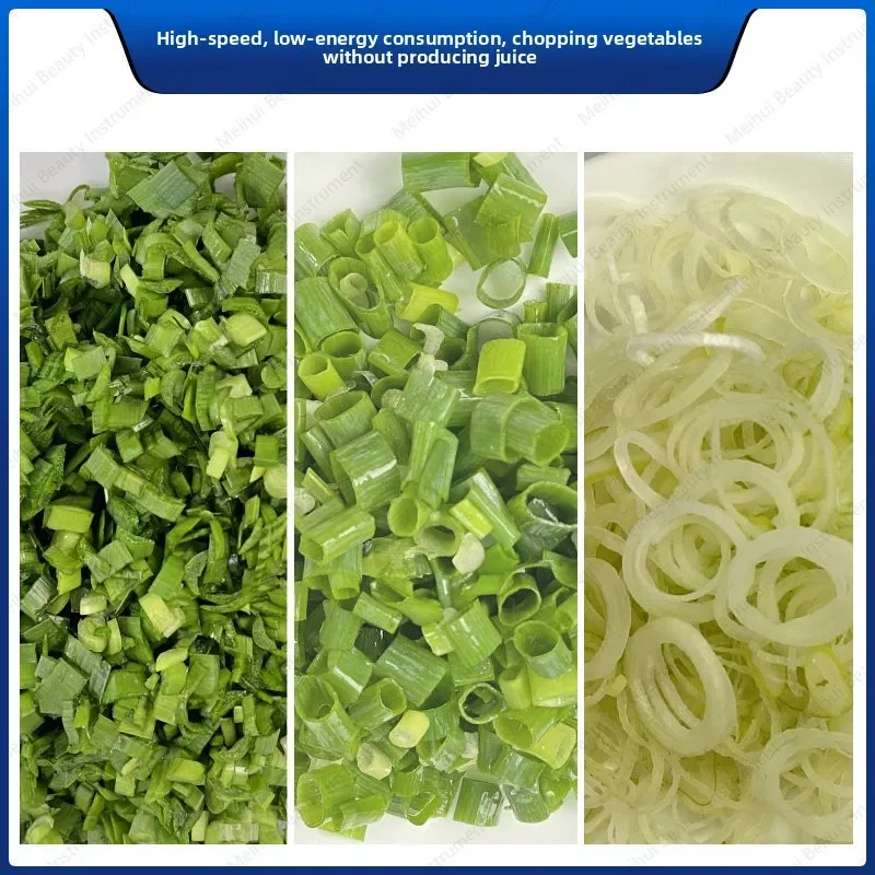 Commercial Desktop Mini Vegetable Cutter, Millet Spicy Slicer, Scallion Cutter, Celery Bean Slicer