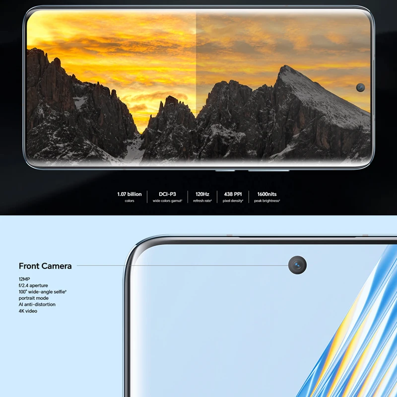 2023 originale Honor Magic 5 5G cellulare 6.73 "120Hz schermo OLED Snapdragon 8 Gen 2 MagicOS 7.1 batteria 5100mAh Smartphone