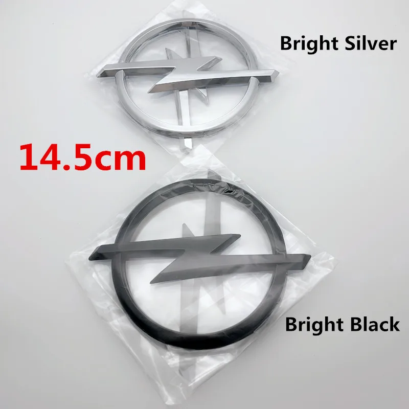 OPEL ABS 14.5cm 145mm  for Opel Astra Insignia Corsa Zafira  Car Front Grille Hood Bonnet Emblem Rear Trunk Badge Logo Sticker