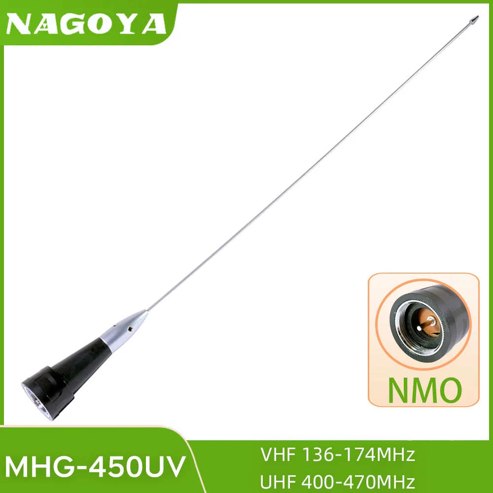 

Nagoya MHG-450UV двухдиапазонное крепление NMO 144/430 МГц, автомобильное мобильное двухстороннее радио, рация, антенна для Boafeng ICOM YAESU