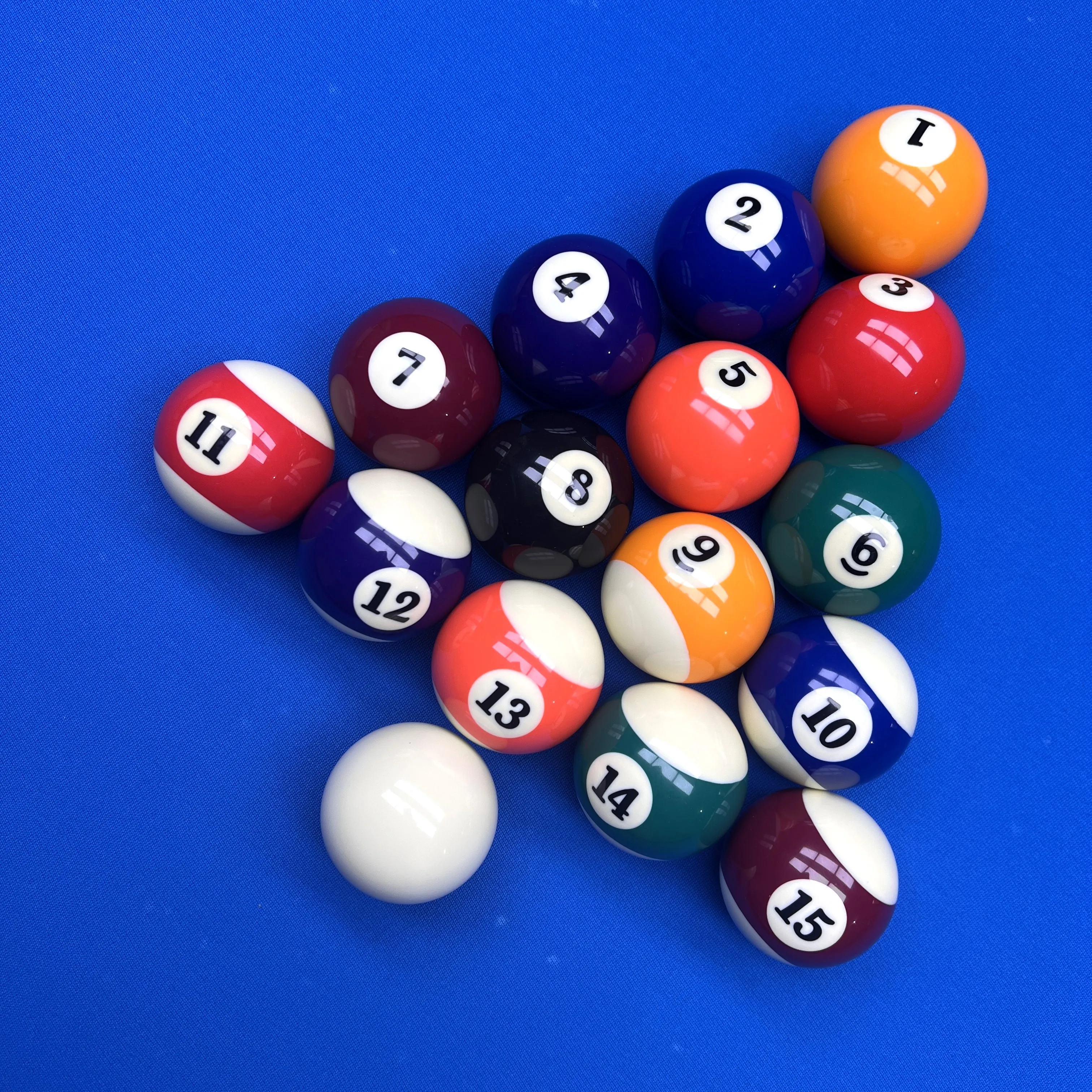 16pc Multi-Purpose Billiard Set for American 9-Ball & Chinese 8-Ball Standard Size Pool Balls Perfect for Home Bar Club Party