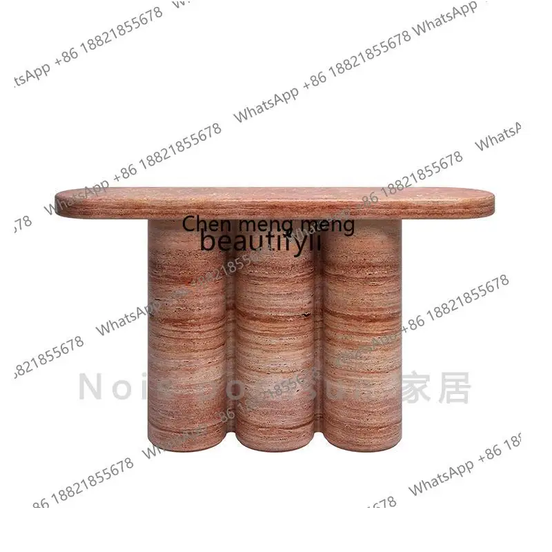 Italian light luxury entrance entrance, wall decoration, villa aisle, marble entrance platform