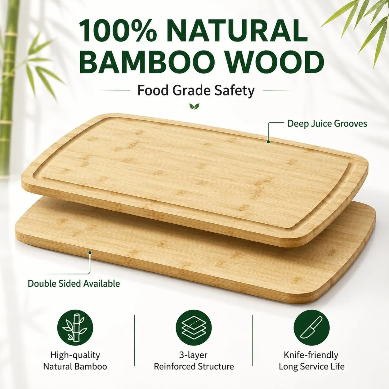 Wooden Cutting Boards Chopping Blocks Beech Walnut Cheese Cutting Board Butcher Block Meat Cutting Board Noodle Board For Kitchen Tools  30X20X0.8inch