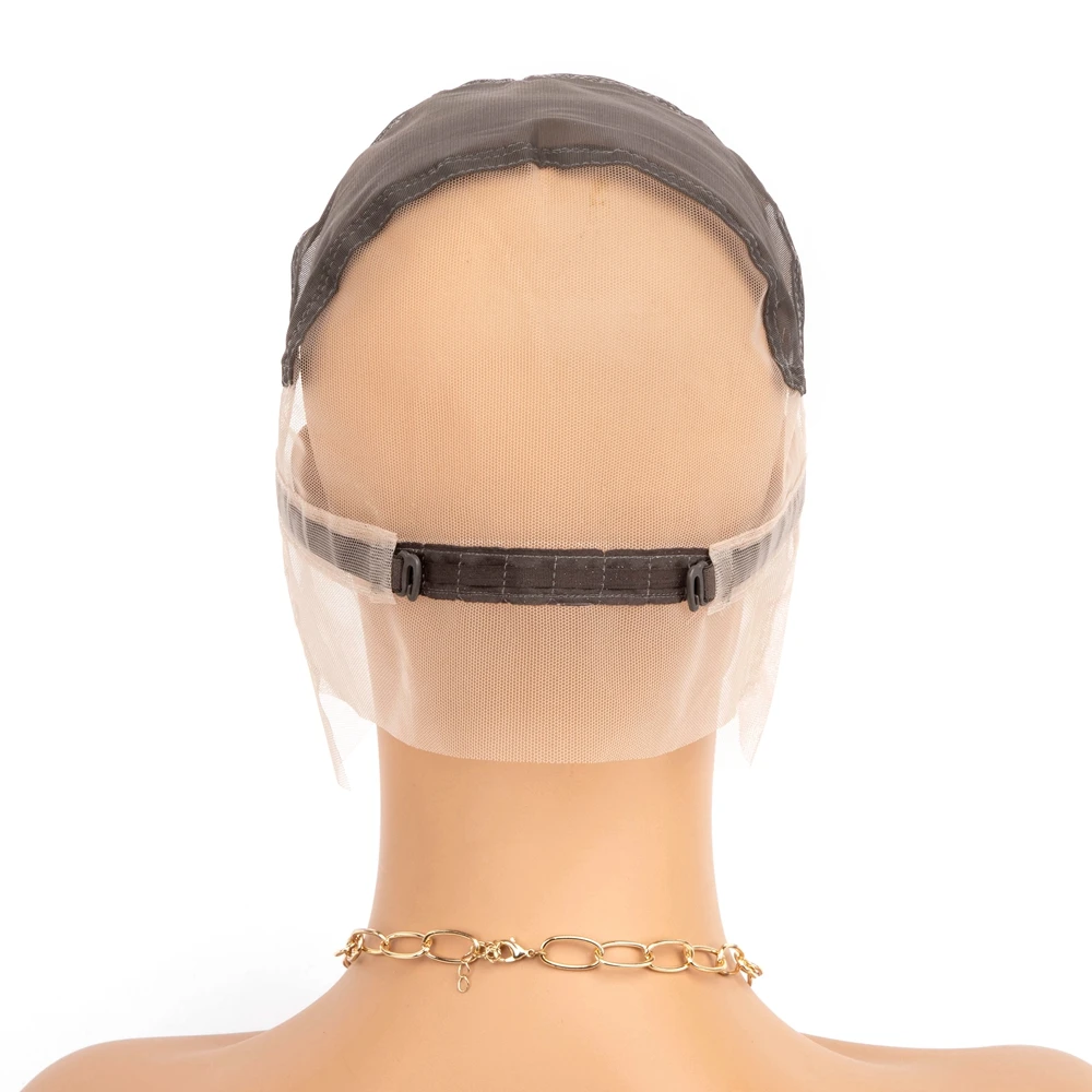 Upgraded Full Lace Wig Cap for Wig Making with Adjustable Straps and Extra Elastic Bands