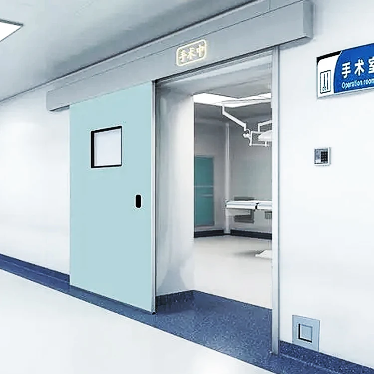 High Quality Hospital Door Modular Operating Room Door  Hermetic Automatic Sliding Door with Foot Switch Touchless Sensor