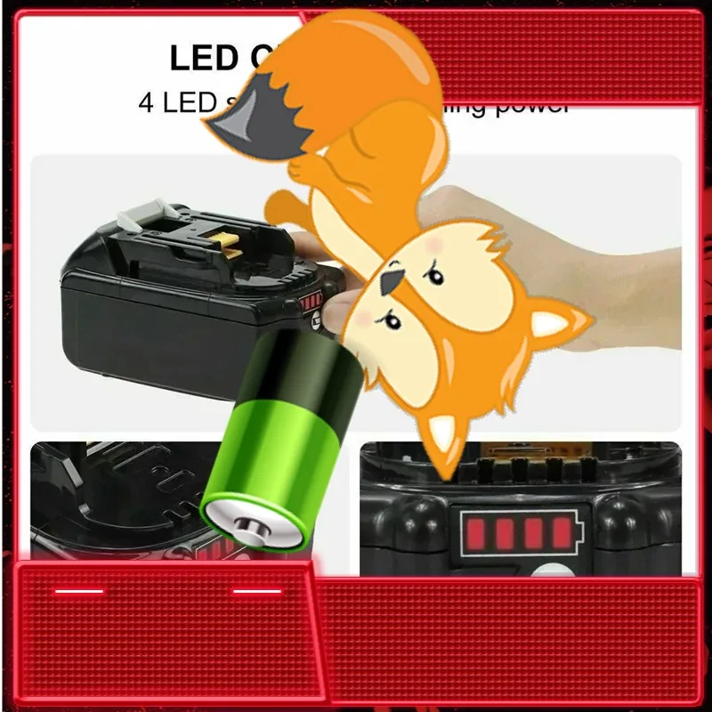 

18v 6.0Ah Rechargeable Battery for Makita 18V Power Tool for makita BL1860 BL1850 BL1840 6000mah Battery