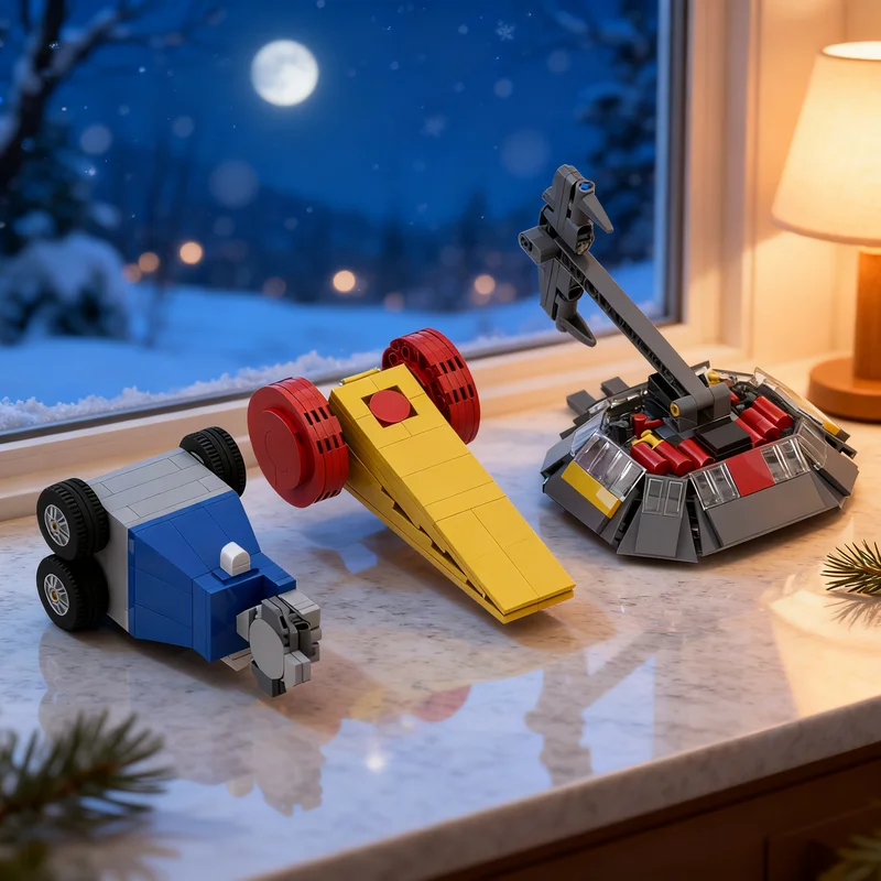 418pcs MOC Technical Robot Wars Pack B - Pussycat Wheely Big Cheese & Terrorhurtz Model Building Blocks Christmas Gift 3D Idea