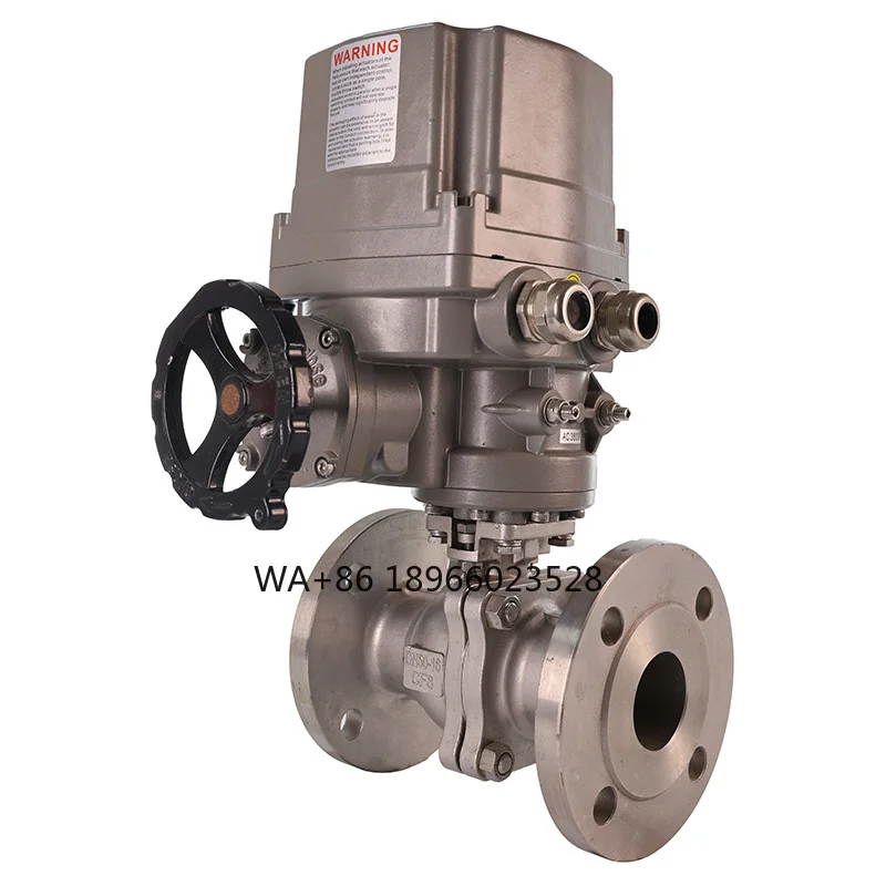 International Standard Multi-Turn Electric Ball Valve Electric Control Valve Two Way Stainless Steel Electric Flange Ball Valve