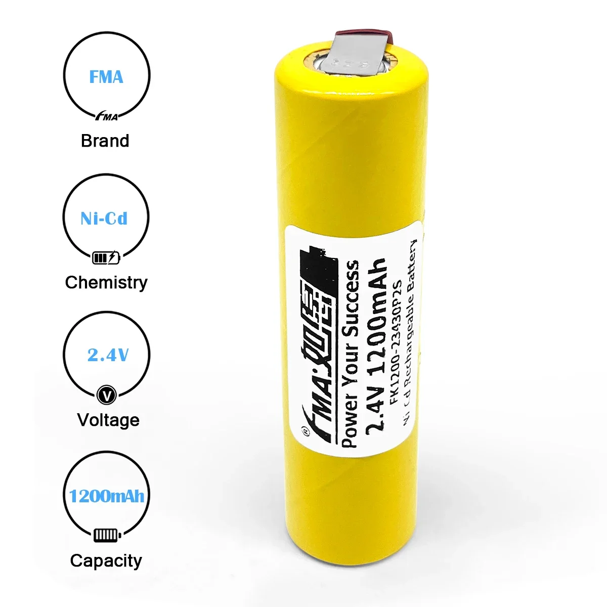 كولجيت A1500 GP75AAH2A1H استبدال بطارية Ni-Cd 2.4 فولت 500-1800 مللي أمبير قابلة للشحن لفرشاة الأسنان ماكينة الحلاقة الكهربائية
