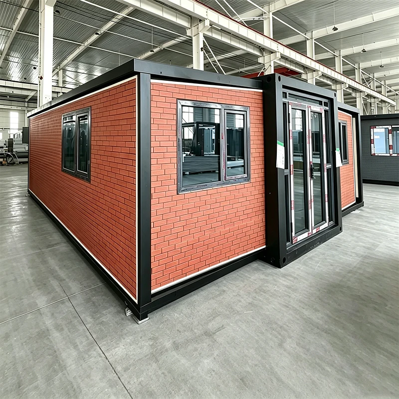 Double-Wing Expandable Container House 20ft  Fast Setup Prefab Site Office & Accommodation