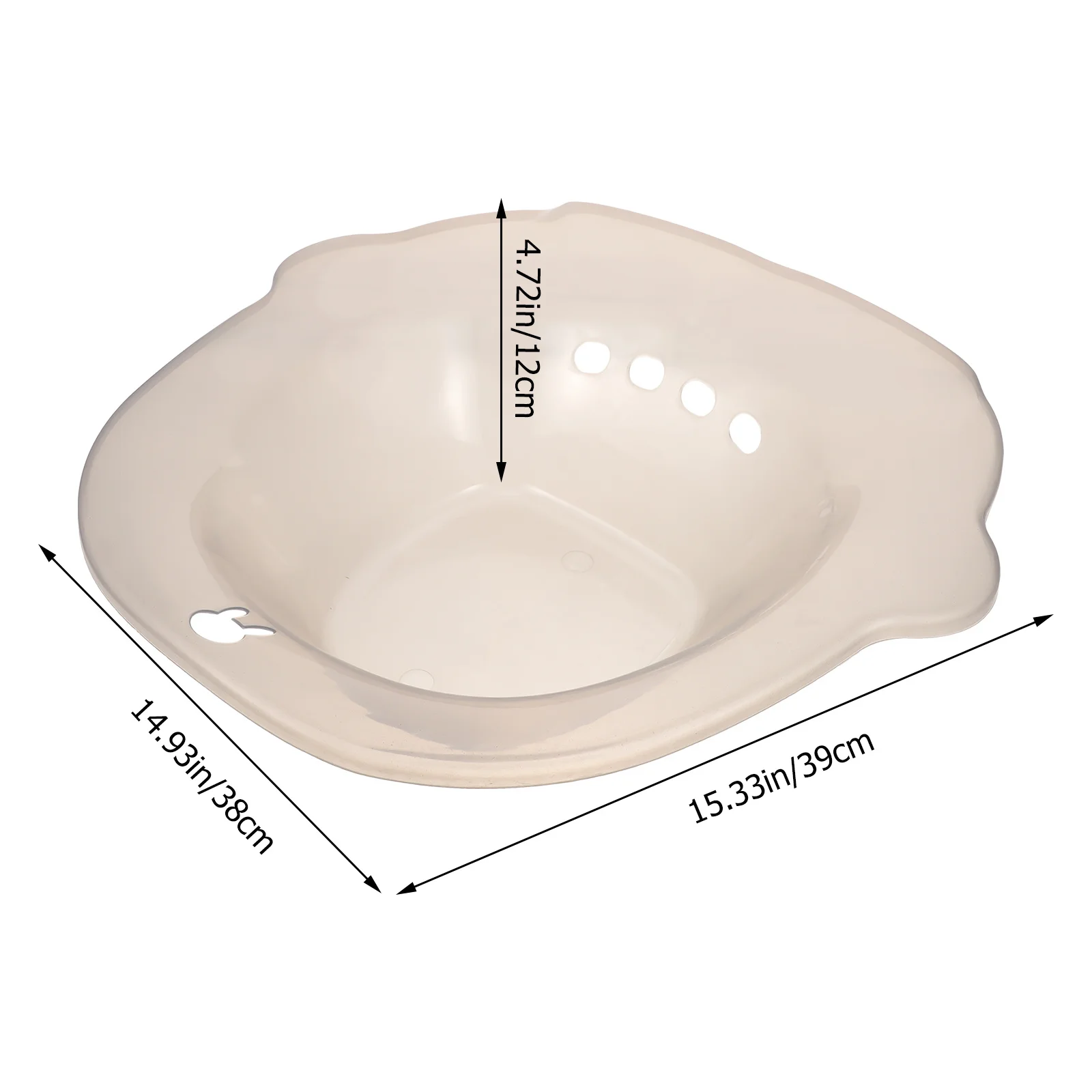 حوض استحمام Sitz للعناية بعد الولادة، حمام Sitz لتخفيف البواسير، حوض شفاء العجان المحمول للنساء يناسب معظم المراحيض #6
