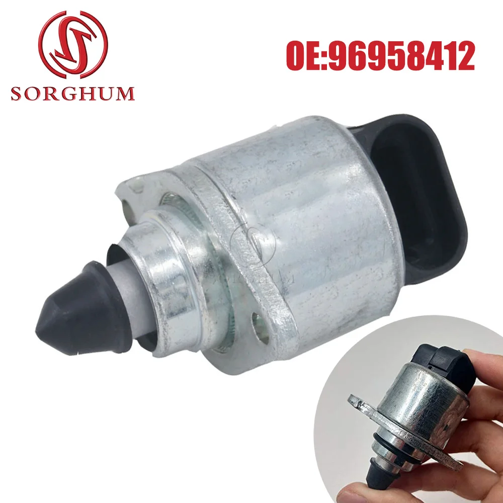 96958412 Car Idle Air Control Valve IAC For Chevrolet Spark M300 DL745D 1.0 LPG Chevy Spark 66721 96966721 96966710 Silver Tone