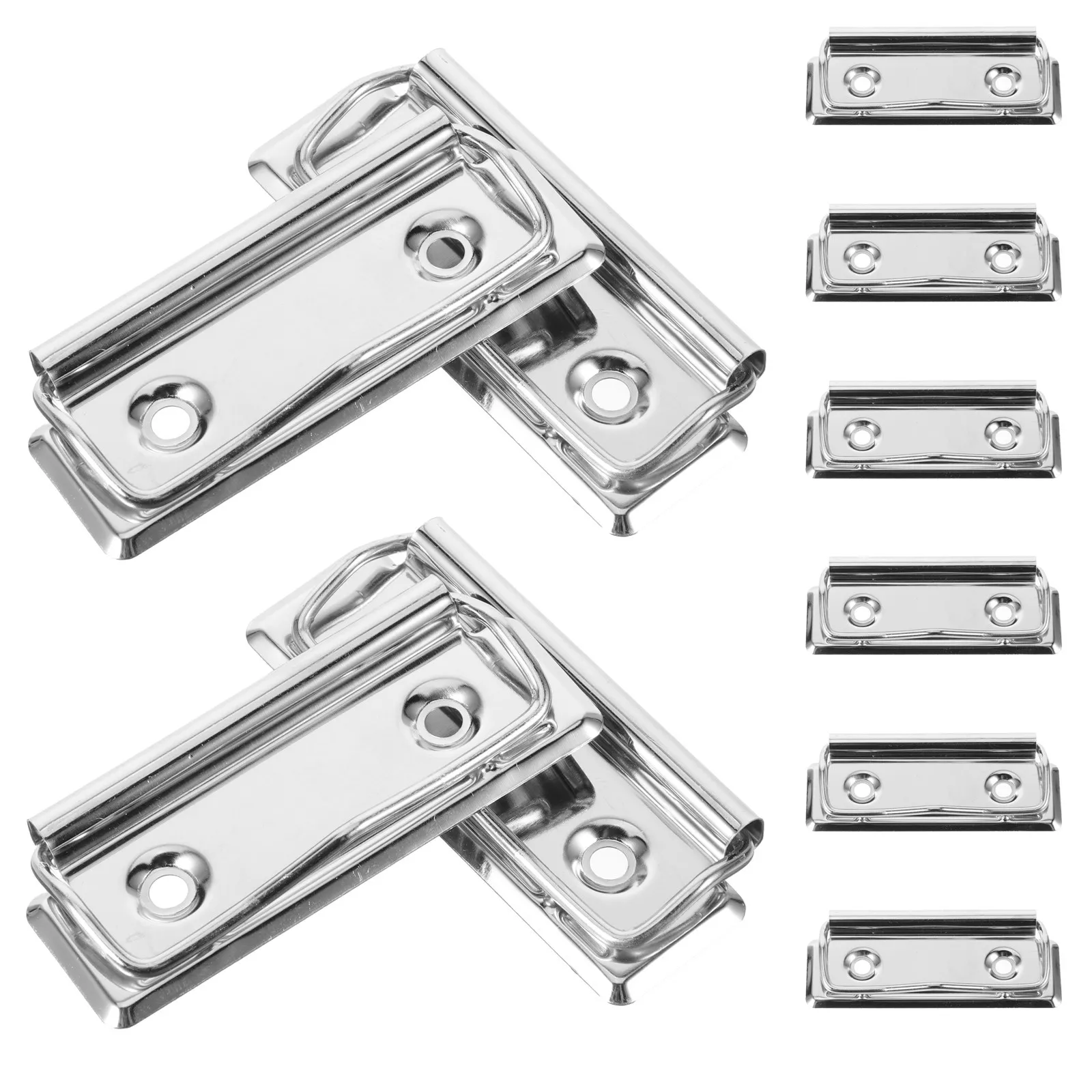 

10Pcs Metal Clipboard Clips Writing Board Clamps Office Document Organizers File Board Clips Menu Fixing Clipboards Metal Clamps