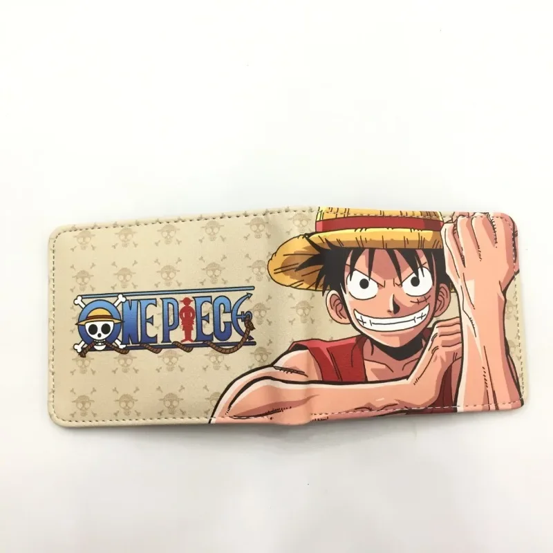 One Piece Zoro Luffy Ace PU Wallet Character Wallet Portable Multi-Function Card Holder Coin Purse Birthday Gift Wholesale