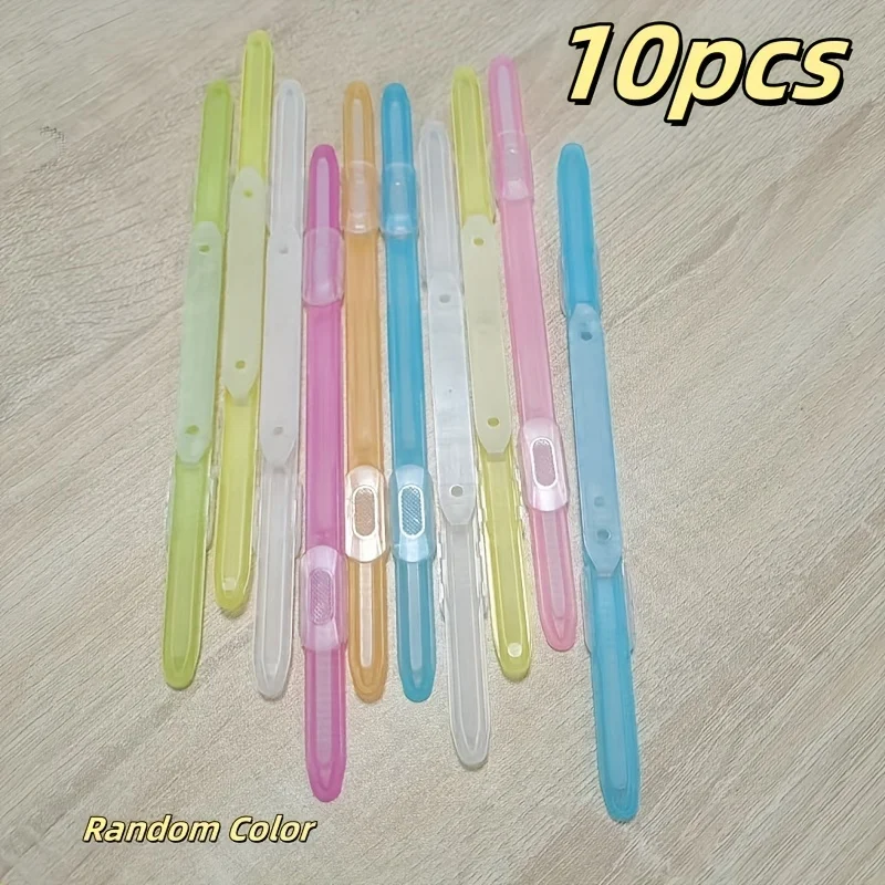 10 個バインディングクリップストリップかわいい 2 穴ルーズリーフクリップ A4 紙ファスナー DIY スクラップブックファイルフォルダーノートブックアクセサリー