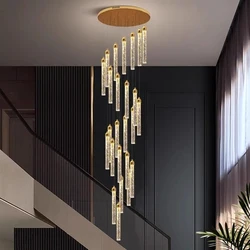 Modern Stair chandelier Pendant lights indoor lighting Ceiling lamp hanging light led Chandeliers for living room indoor lightin