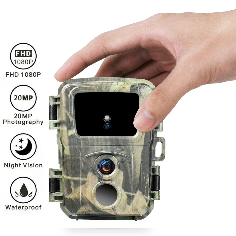 2PCSMini600 Trail Hunting Night Vision Camera 20MP 1080P Wildlife Photo Trap Surveillance Tracking Hunting  Waterproof Cam