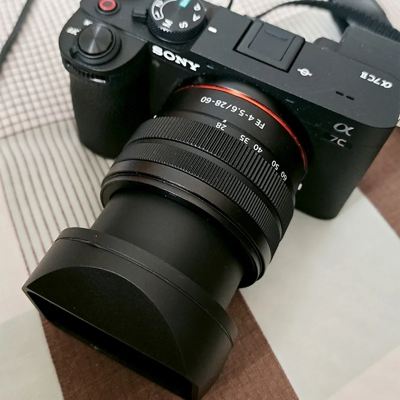 Sony FE 28-60mm F/4-5.6 レンズ用メタルスクエアレンズフード