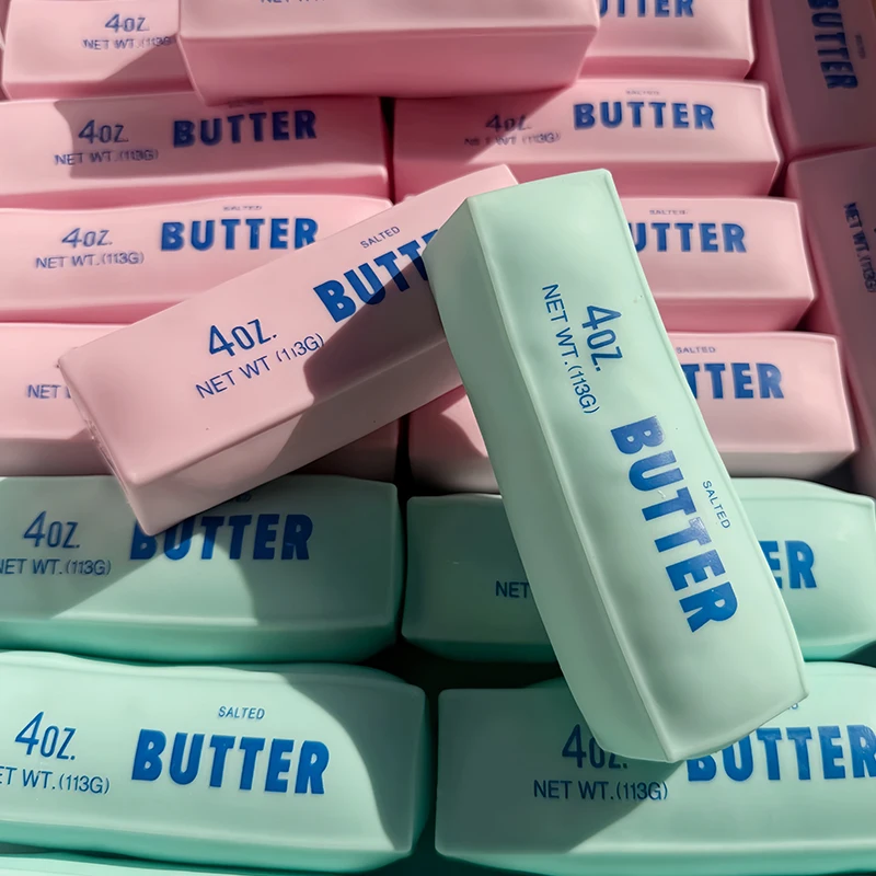 Kreativer Butter-Stick Squishy Fidget Toy Baustein-Füllung Ohne Rückfederung Quetschspielzeug für Erwachsene Sensorisches Stressabbau-Spielzeug