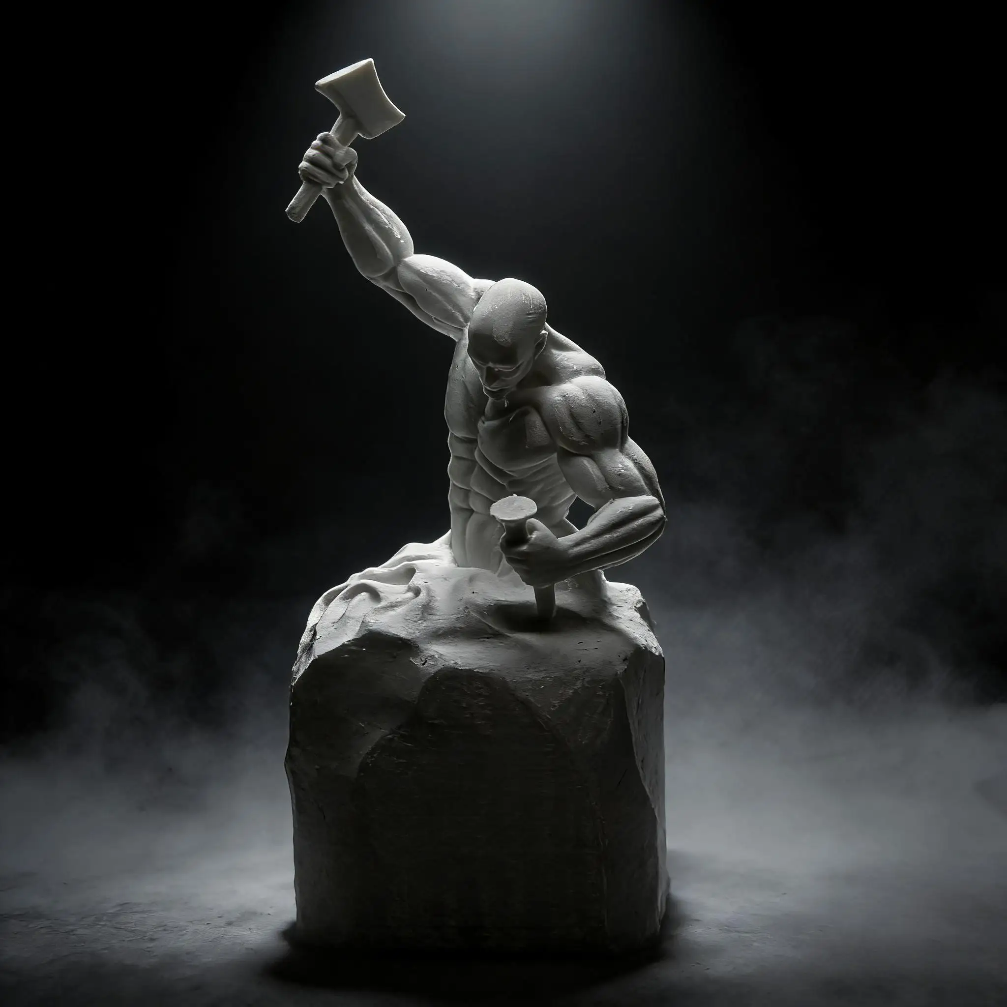 1-teilige Muskelmann-Figur zum Selbstgestalten, Inspirierende Muskelmann-Statue, Herzerwärmende Heim- und Bürodekoration, ein unverzichtbarer Wohndekor-Artikel – Detail 1