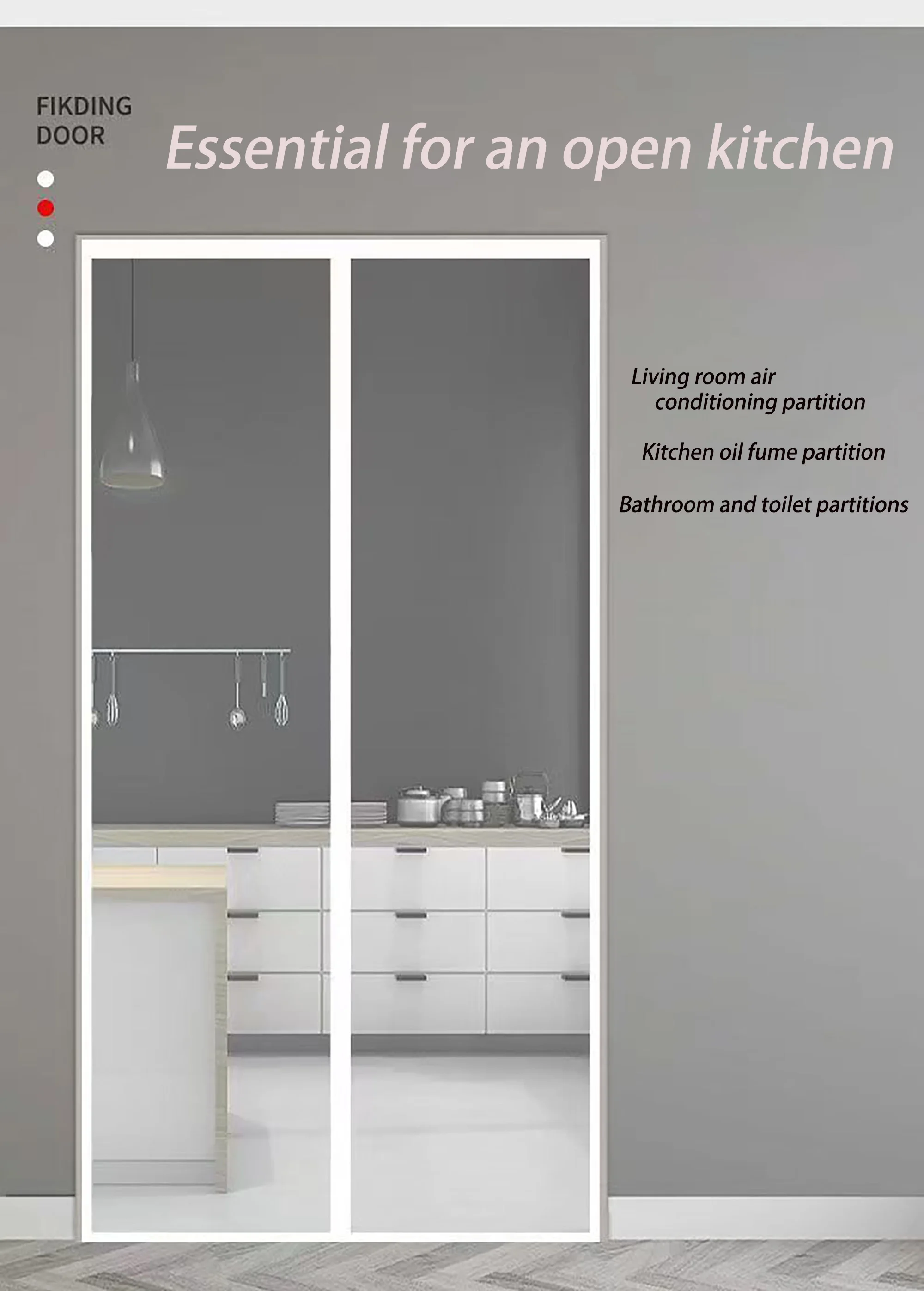 Winter magnetic transparent air conditioning door curtain, kitchen barrier curtain, windproof, cold proof and warm