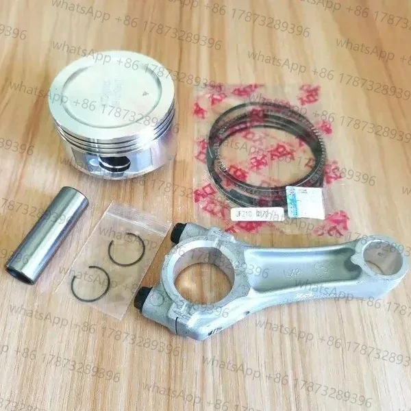 1P70F Connecting rod piston kit for Loncin 1P70 1P70FA 196CC engine motor gerador pump piston rings pin clips con rod