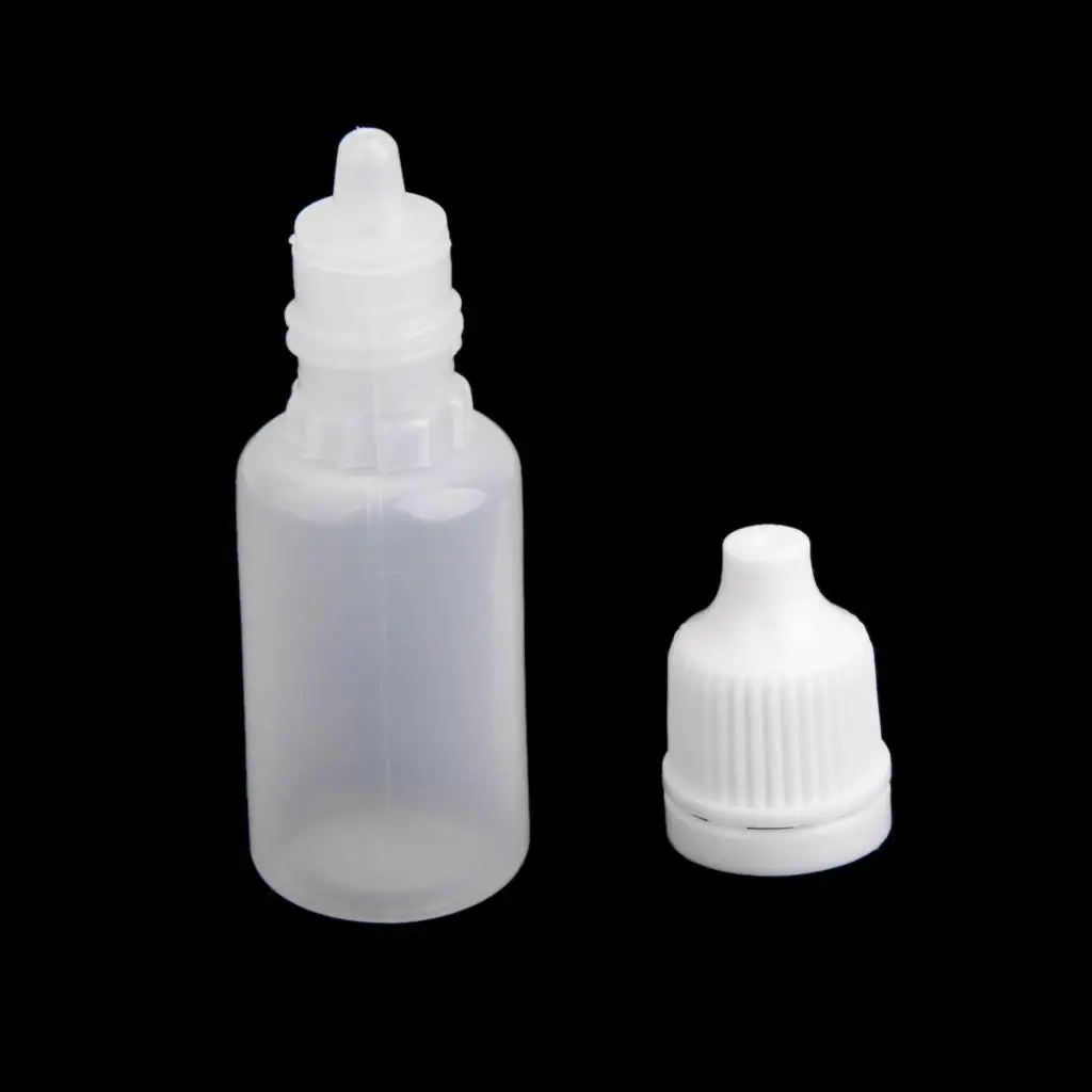 Squeezable Dropper Bottles Lot10x Graduated Plastic Liquid Dispensing Vials for Paint Essence and Lab