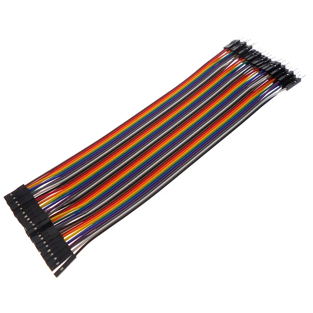 O cobre puro/regular opcional 2.54mm 40p cor dupont cabo 20cm fêmea para fêmea masculina para macho fêmea para macho macho para macho linha de conexão masculina