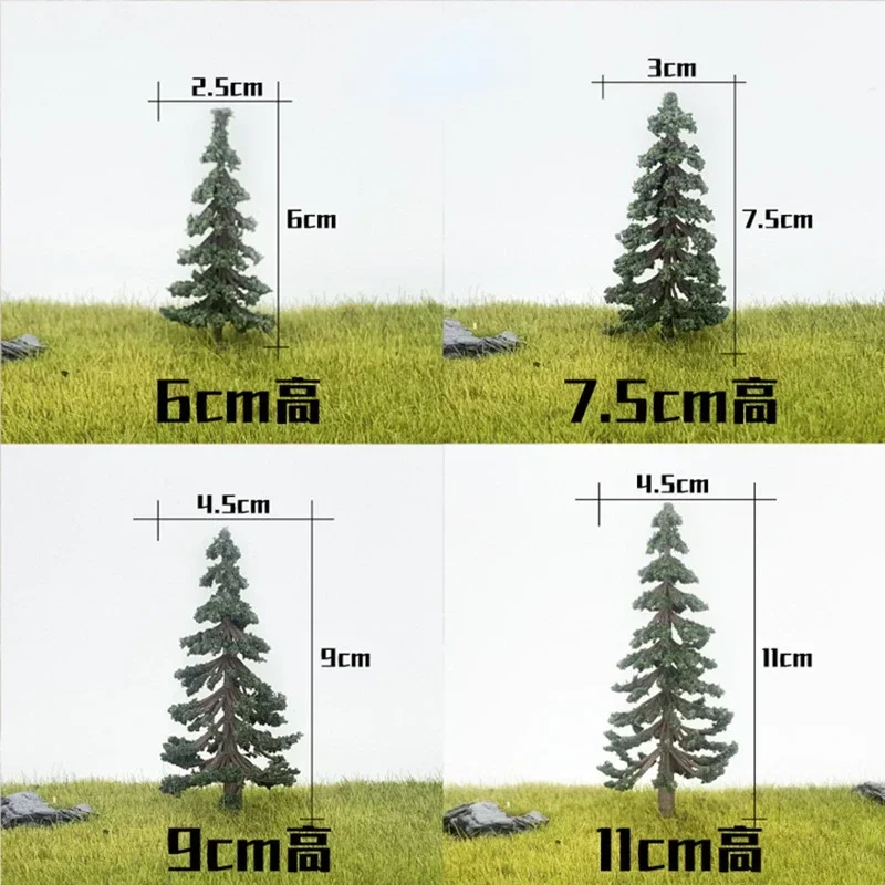 Sosna cedrowa Model drzewa, miniaturowa scena stołowa z piaskiem DIY