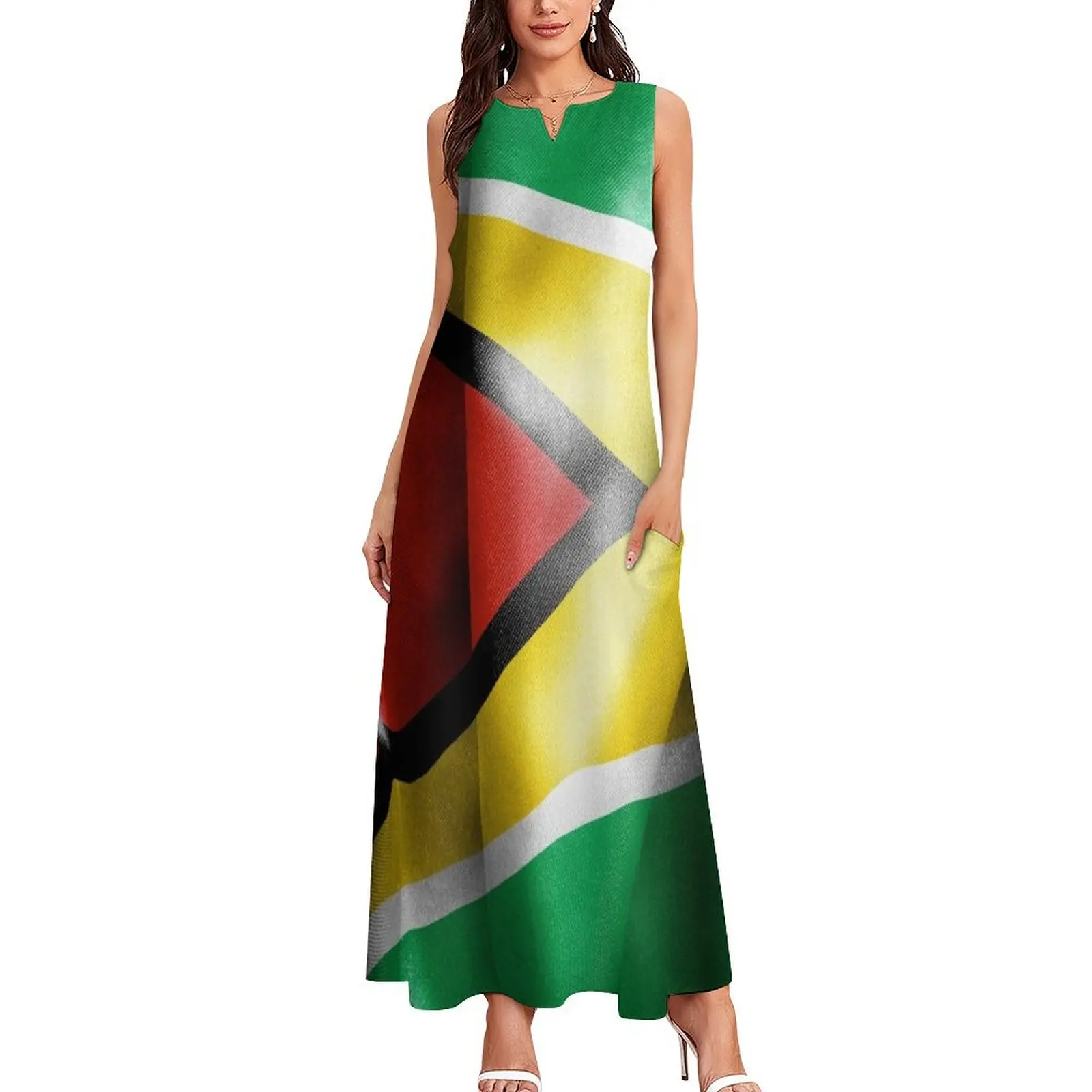 Guyana Flag Long Dress Long dress Clothing summer clothes for women