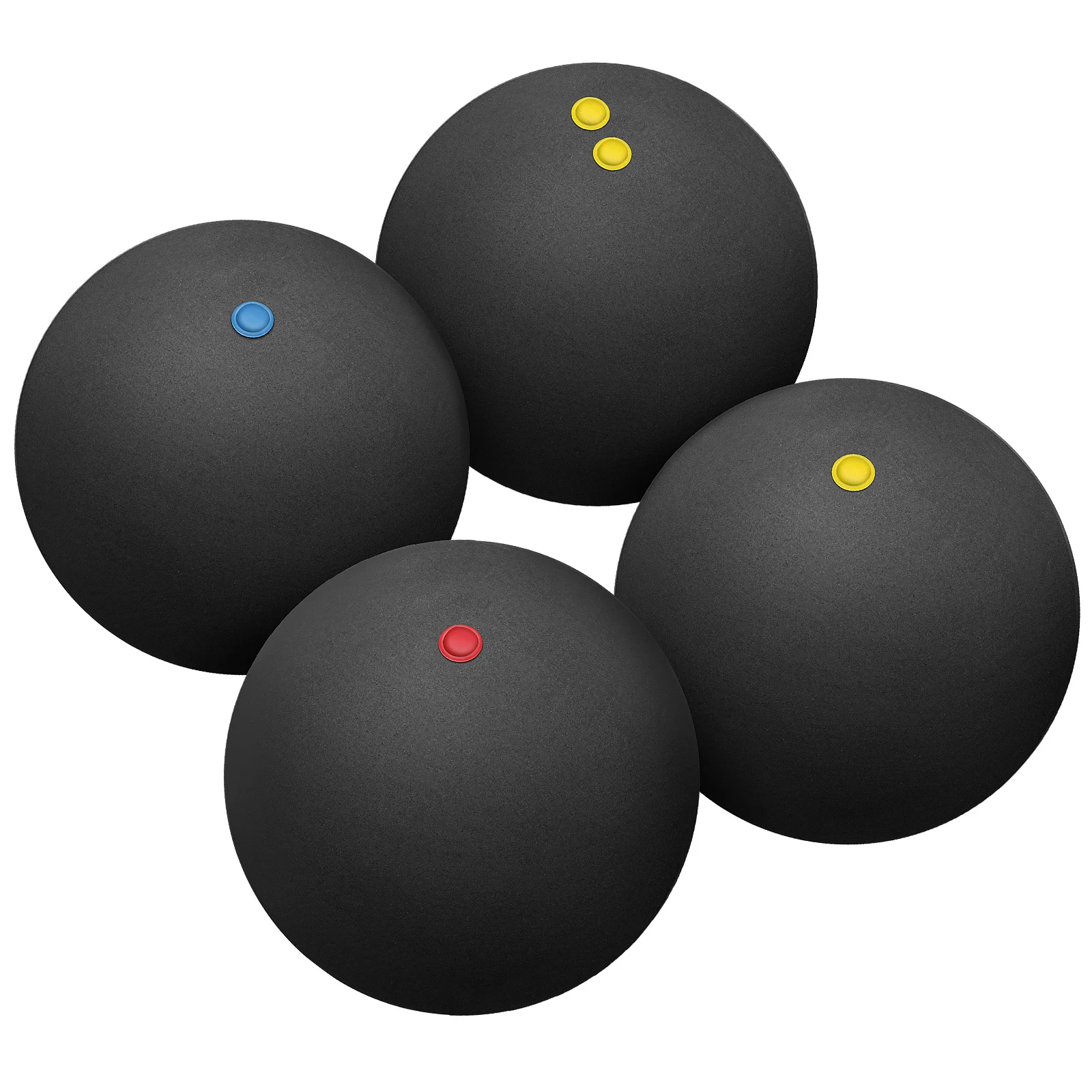 4 قطع من كرات الاسكواش خفيفة الوزن ومرنة وعالية الأداء للتدريب على سرعة رد الفعل الرياضي للاستخدام الداخلي والخارجي #5