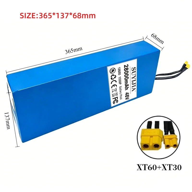 13S8P 48V 21Ah 28Ah for KUKIRIN G2 MAX Electric Scooters with Lithium Batteries High-Capacity Battery