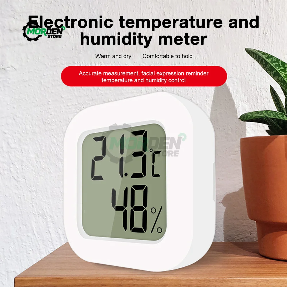 LCD Digital Thermometer Hygrometer Indoor Room Electronic Temperature Humidity Meter Sensor Gauge Station for Home Supply