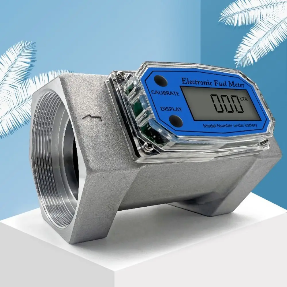 Aluminum Alloy Turbine Flow Meter High Precision Digital Indicator Digital Flow Meter Portable Anti-Interference Function