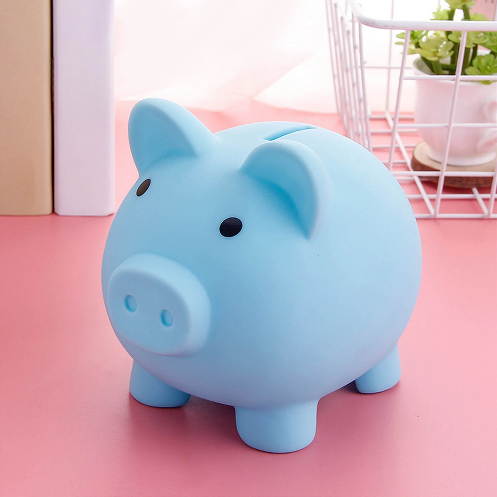 Lovely Pig Model Piggy Bank Portable and Lightweight Money Jar for Kids Birthday Christmas Gifts