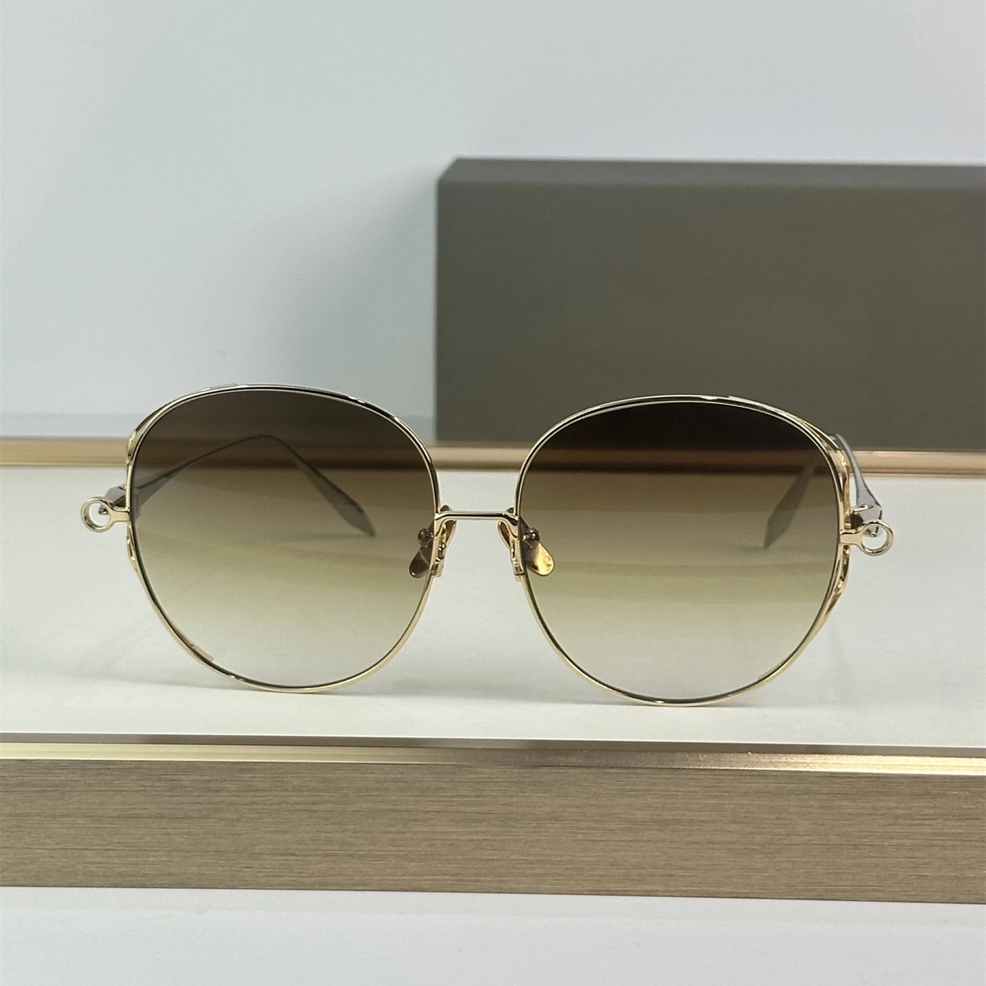Dilta Arohz DTS156 Round Pilot Women's Eyepieces Classic Luxury Brand Designer UV400 2025 New Style Popular Female Sunglasses