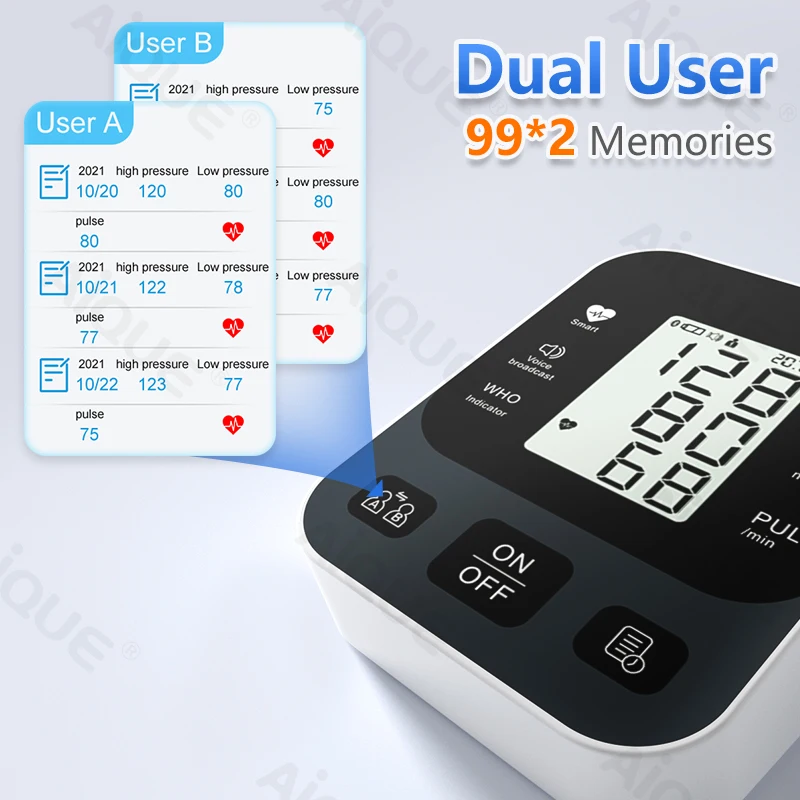 Multilingual Digital Arm Blood Pressure Monitor 32 Cuff Portable Medical Tonometer Baumanometer Device Tensiometer Of Spanish