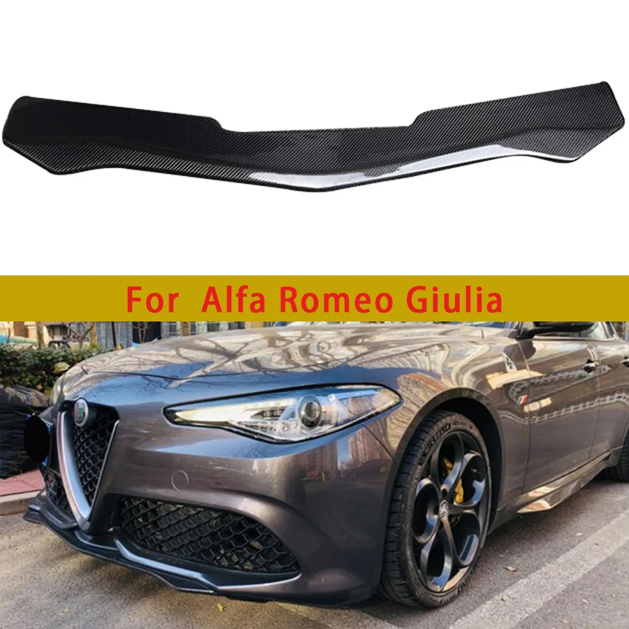 

For Alfa Romeo Giulia Carbon Fiber Front lip Car Front Bumper Diverter Spoiler Diffuser chin Car Accessories Upgrade body kit