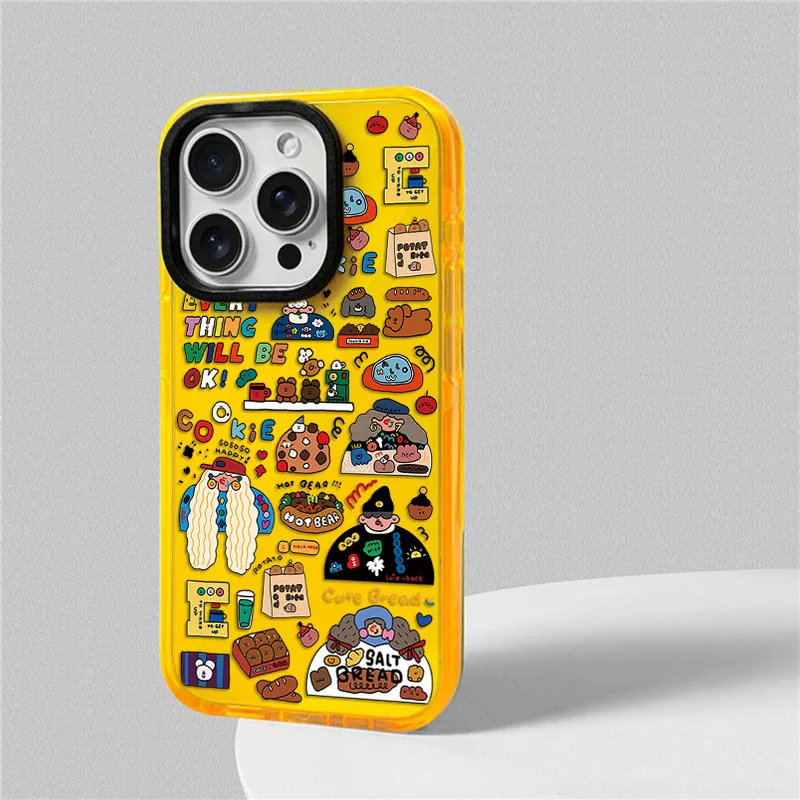 الحيوانات القط قضية الهاتف آيفون 17 16 15 14 13 12 11 برو ماكس XR 7 8 زائد SE 2020 2022 البسيطة الهواء لينة بولي TPU للصدمات الغطاء الخلفي #5