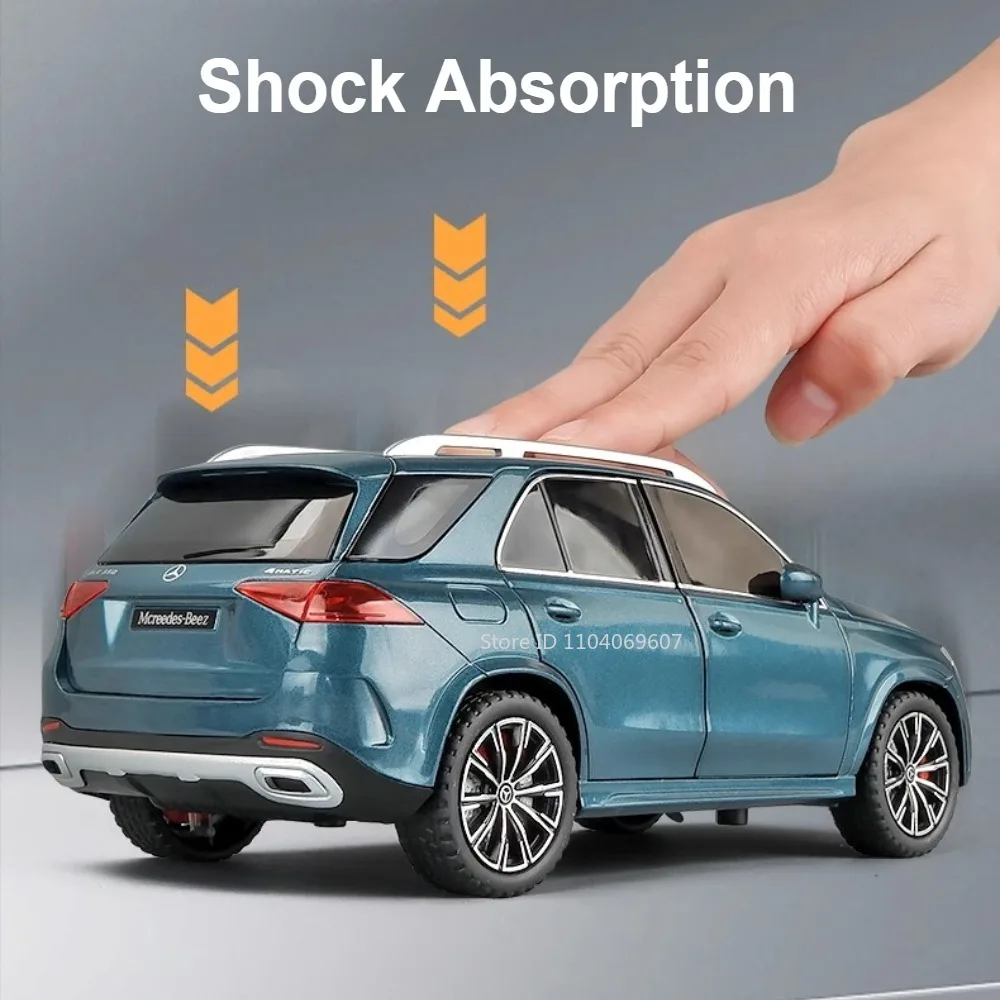 Scala 1:24 GLE350 Modello di Auto Giocattolo Suono Luce Tirare Indietro In Lega Diecast In Miniatura SUV Giocattoli Fuoristrada Per Bambini Regali Di Compleanno