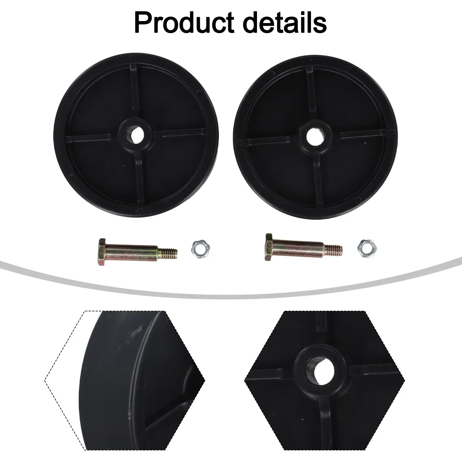 2pcs Deck Wheels For 112-0337 For 734-0973 For For Cub Cadet Part Made From High-quality 1111 Materials Tools