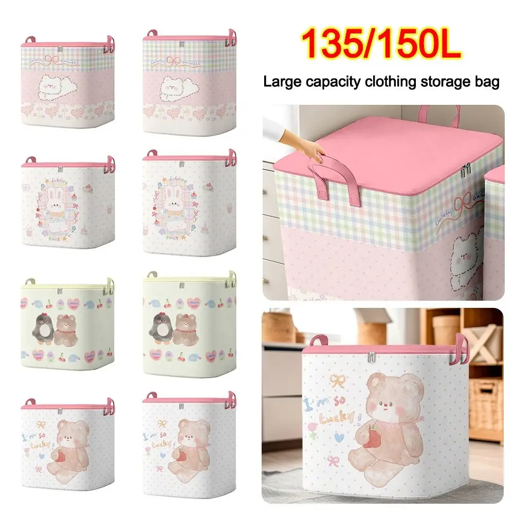 with Handles Quilt Clothes Storage Bag Large Capacity Storage Containers Clothes Storage Bins Dustproof Clothes Organizer