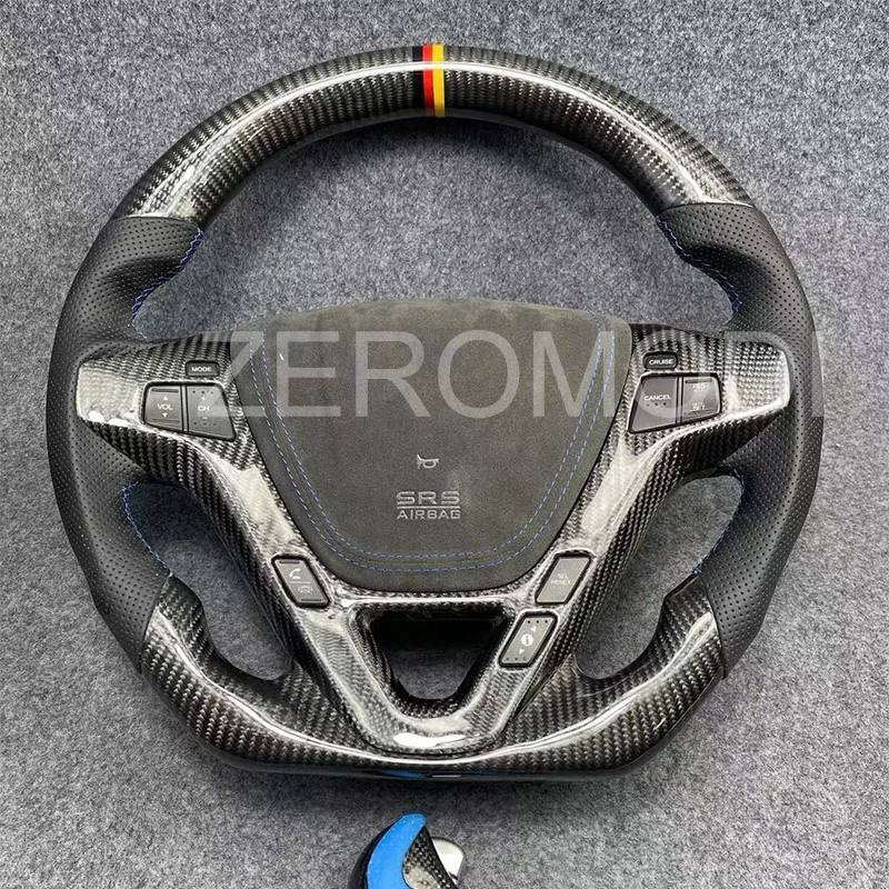 

Real Carbon Fiber Steering Wheel with Leather for Acura Mdx 2006-2013 12 11 09 08 07