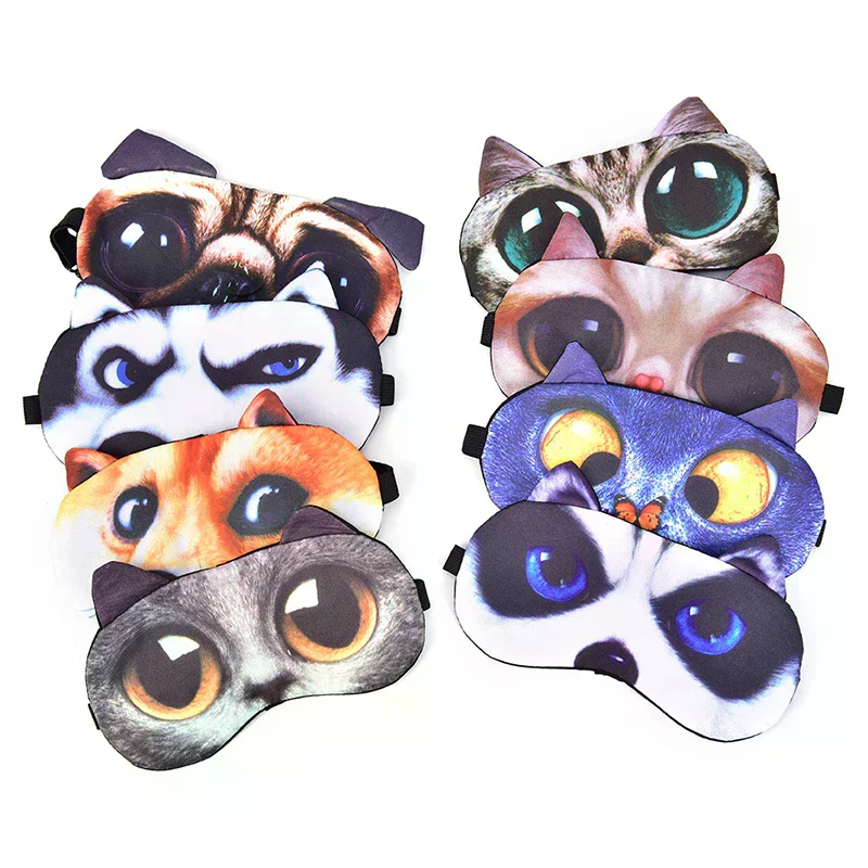 /JCS/Eye Mask Eye Cover Natural Sleeping Eye Patch Cute Sleep Mask Women Men Eyepatch