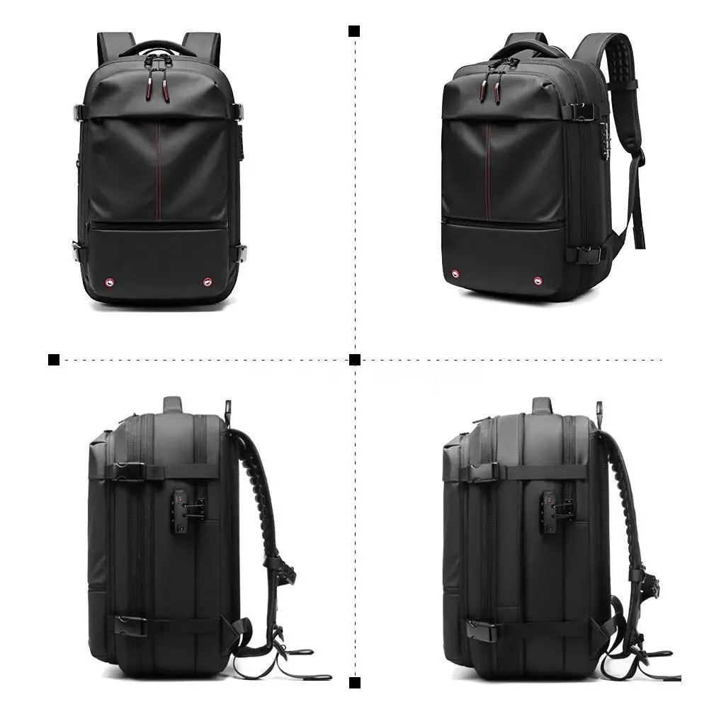 Travel New Backpack Men\'s Business Multi-function Computer Bag Vacuum Compression Large Capacity Backpack TPU Teen Bag Man